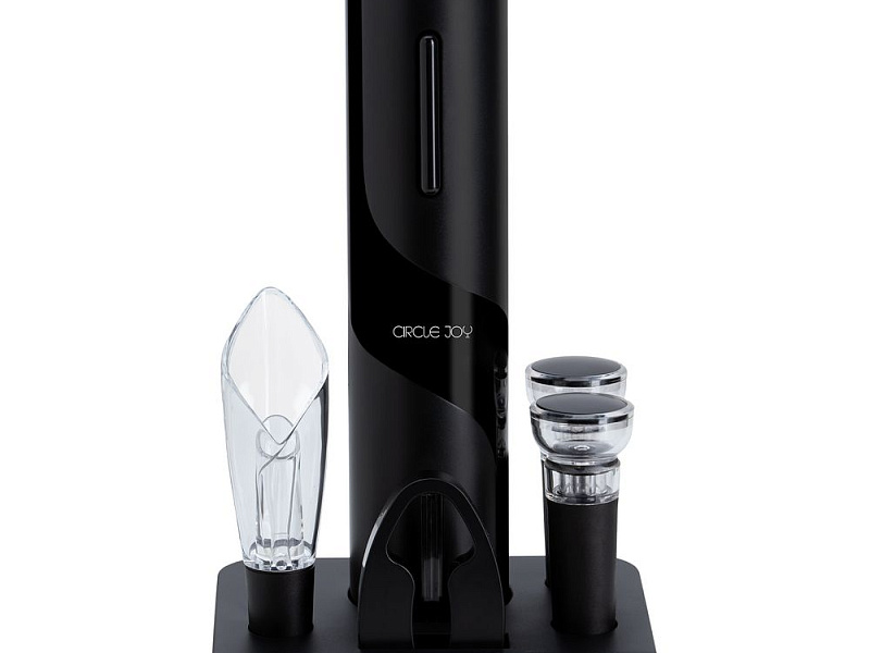 Винный набор Circle Joy Electric Wine Bottle Opener, черный