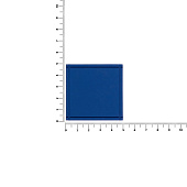 Лейбл из ПВХ Dzeta, L, синий