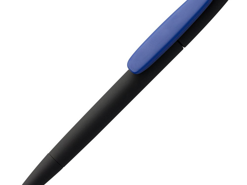 Ручка шариковая Prodir DS5 TRR-P Soft Touch, черная с синим