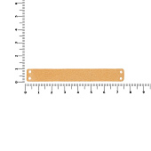 Лейбл кожаный Beta, XS, бежевый