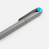 Ручка шариковая Prodir DS1 TMM Dot, серая с голубым