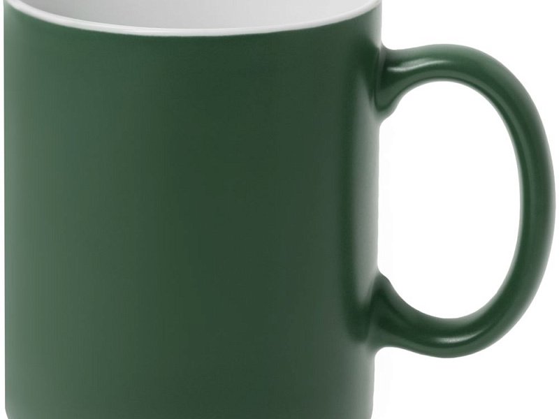 Кружка Promo матовая, темно-зеленая