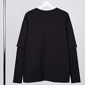 Футболка оверсайз с двойным рукавом Kosmos, черная