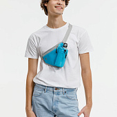 Сумка поясная с отделением для бутылки Waterun, голубая