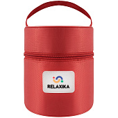 Термос для еды Relaxika 500, в чехле, стальной