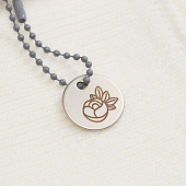 Шильдик металлический Alfa Sirkel, серебристый