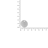 Шильдик металлический Alfa Sirkel, серебристый