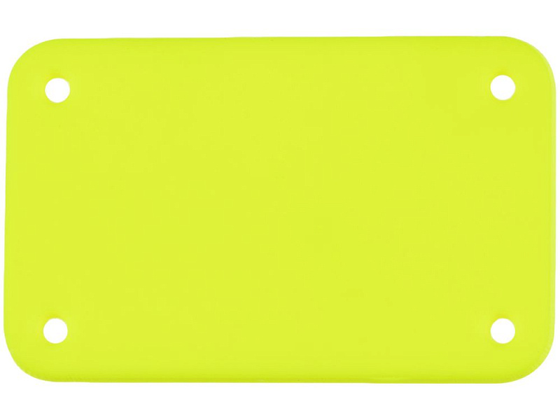 Лейбл из ПВХ Kreta, S, желтый неон