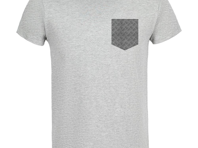 Футболка Hard Work Pocket, серый меланж