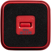 Беспроводная колонка с подсветкой гравировки Glim, красная