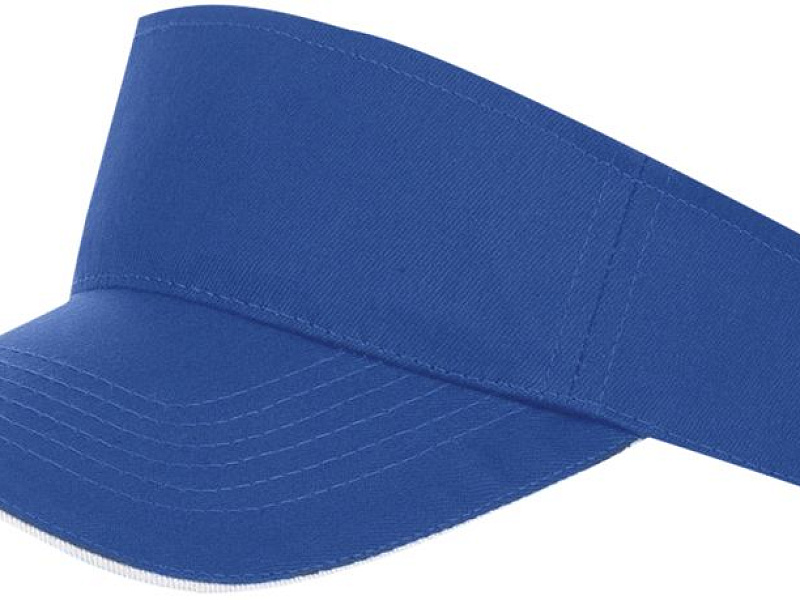 Козырек Ace, ярко-синий с белым