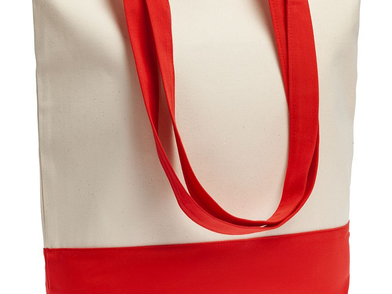 Холщовая сумка Shopaholic, красная