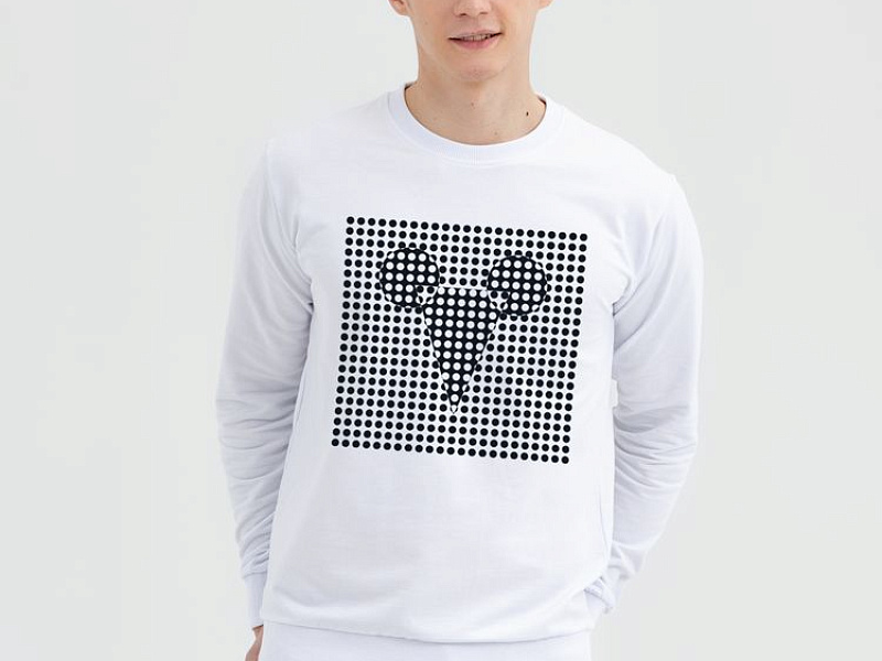 Свитшот Optical Mouse, белый