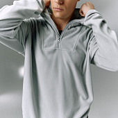 Анорак флисовый унисекс Fliska, светло-серый