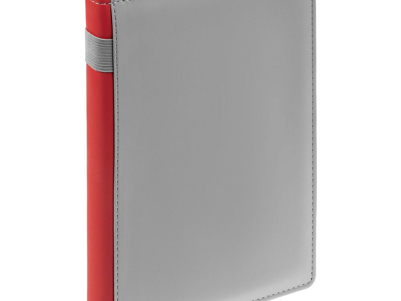 Ежедневник Spain Shall на заказ, недатированный, серый с красным