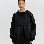 Дождевик-анорак Alatau, укороченный, черный, единый размер