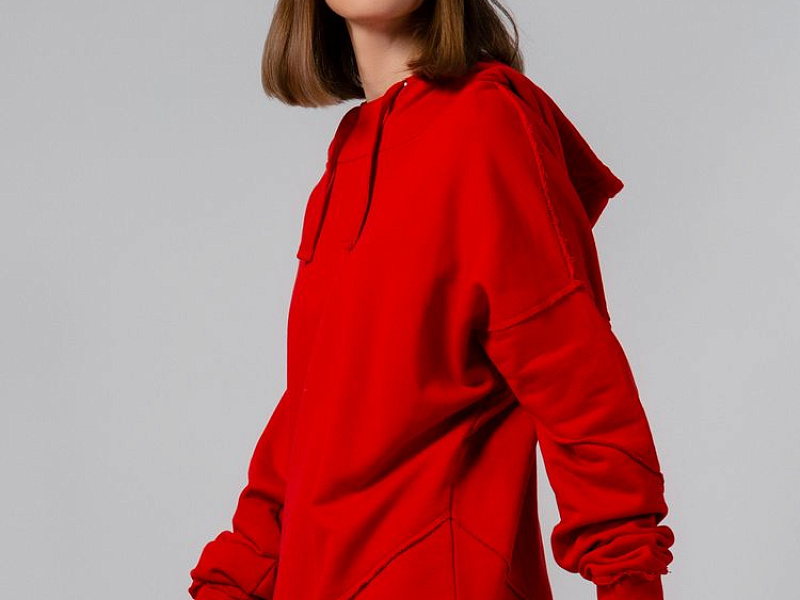 Худи унисекс Vozduh 2.0, красное