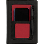 Ежедневник Mobile на заказ, недатированный, черно-красный