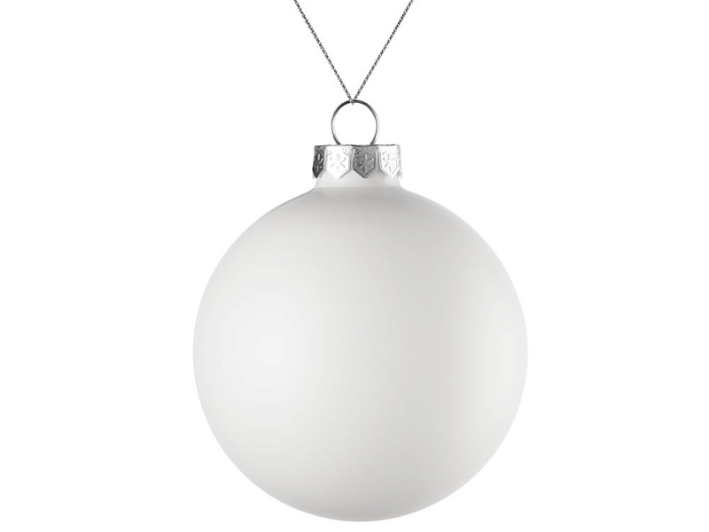 Оформительский шар Finery, 8 см, матовый белый