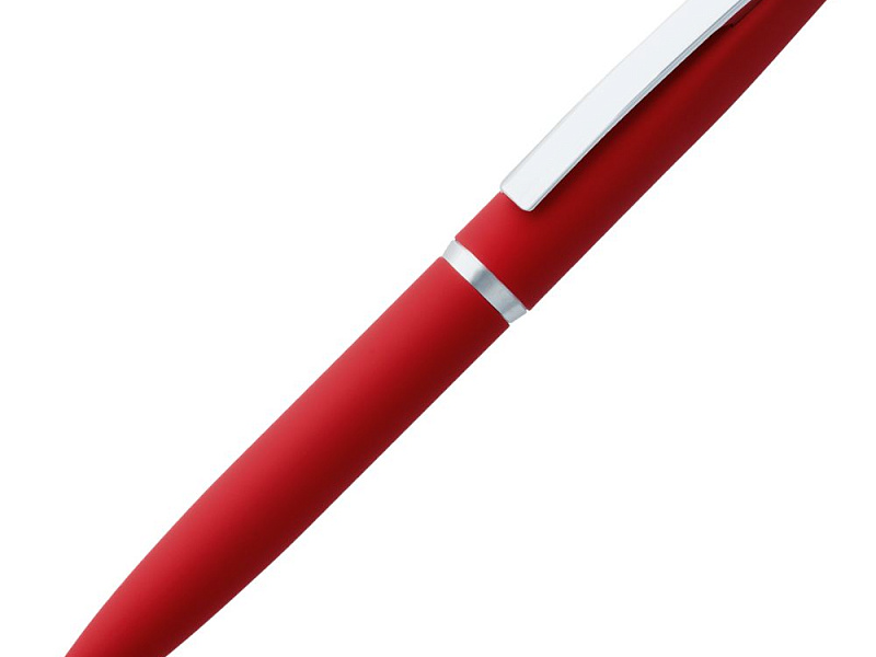 Ручка шариковая Bolt Soft Touch, красная