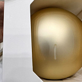 Оформительский шар Finery, 8 см, матовый золотистый