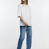 Футболка оверсайз унисекс Base Space, белая