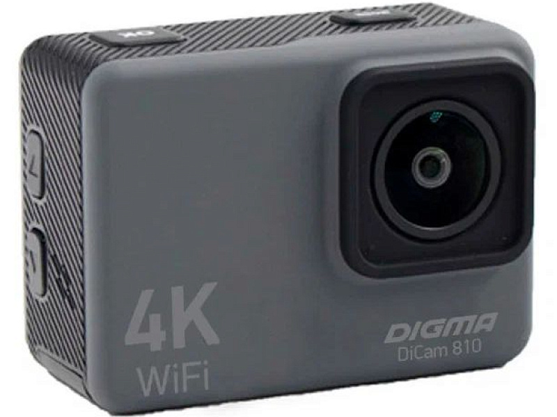 Экшн-камера Digma DiCam 810, серая