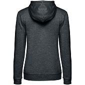 Толстовка с капюшоном женская Hoodie, серый меланж (антрацит)