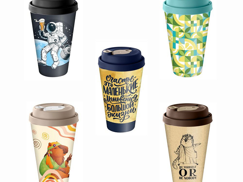 Стакан с крышкой Tumbler на заказ, M