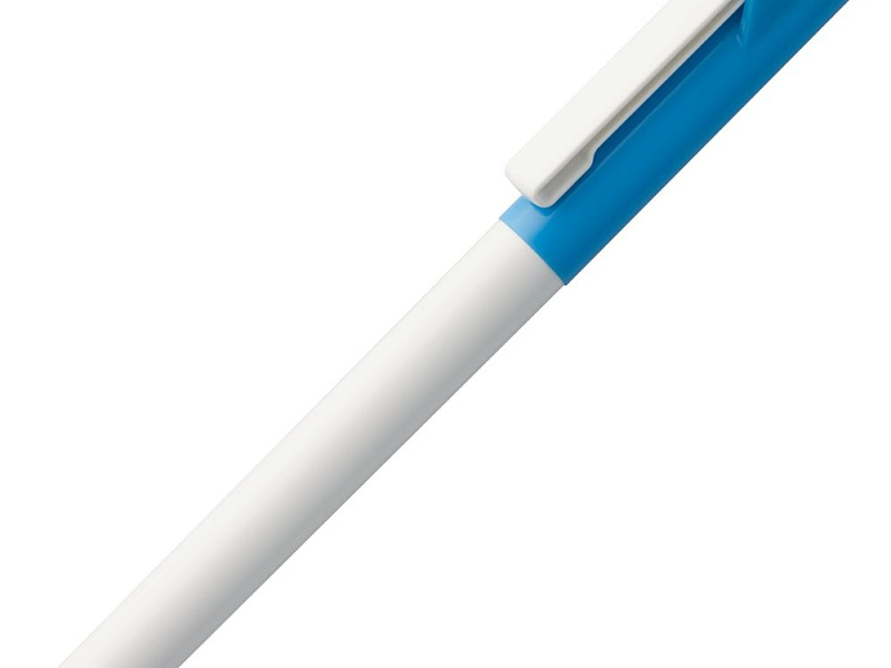 Ручка шариковая Hint Special, белая с голубым