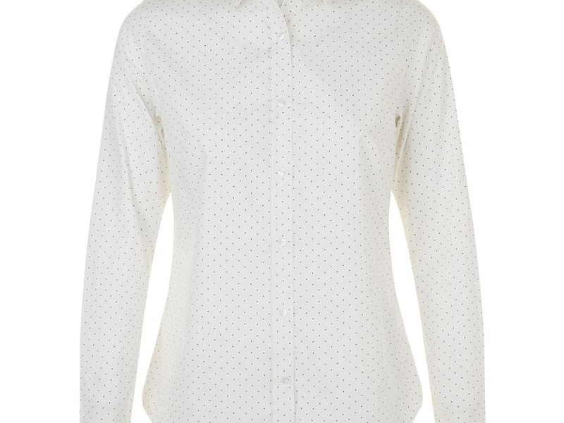 Рубашка женская Becker Women, белая с темно-синим