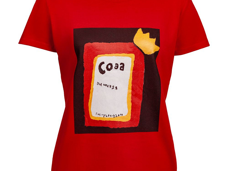 Футболка женская «Сода», красная
