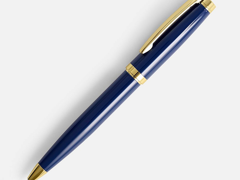 Ручка шариковая Letra Gold, глянцевая, темно-синяя