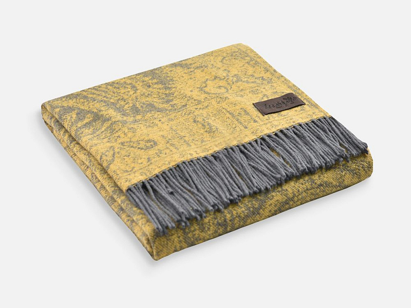 Плед Magnolia, желтый