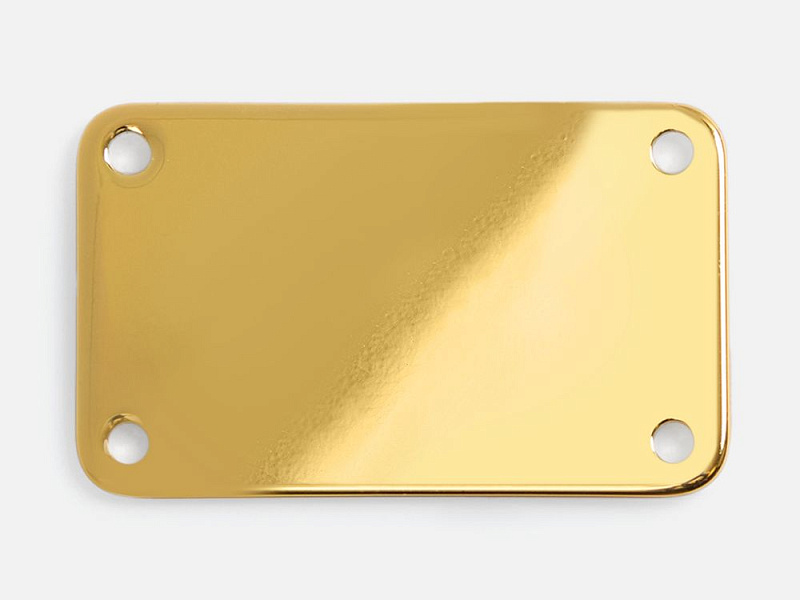 Шильдик металлический Furo, золотистый глянцевый