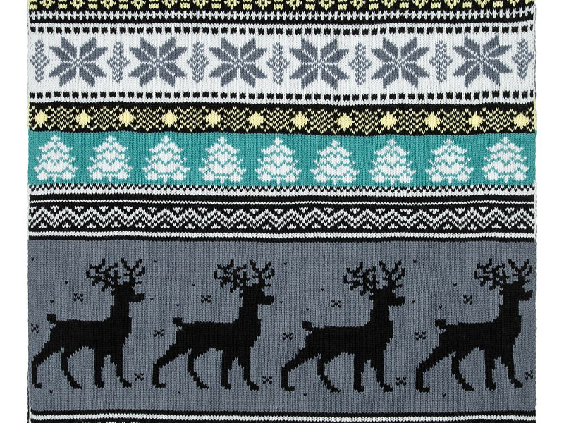 Шарф Mirakler, зеленый с желтым