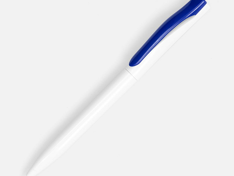 Ручка шариковая Pin, белая с синим