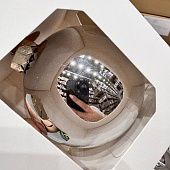 Оформительский шар Finery, 8 см, глянцевый серебристый