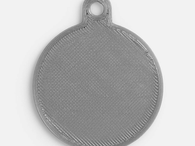 Подвеска Round, 3D-печать, серая