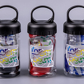 Охлаждающее полотенце Frio Mio в бутылке, черное