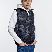 Жилет с подогревом Thermalli Valmorel, серый камуфляж