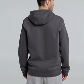 Толстовка на молнии с капюшоном унисекс King, темно-серая