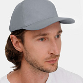 Бейсболка Long Beach, серая