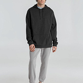 Толстовка с капюшоном унисекс Hoodie, серый меланж (антрацит)