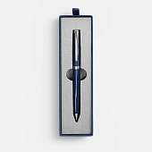 Ручка шариковая Letra Chrome в футляре, синяя