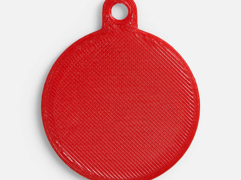 Подвеска Round, 3D-печать, красная