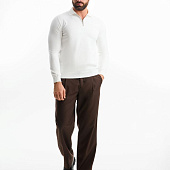 Рубашка поло мужская с длинным рукавом Terrazzo, белая