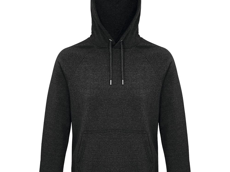 Толстовка унисекс Stellar, черный меланж