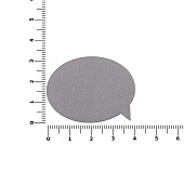 Наклейка тканевая Lunga Bubble, M, серая