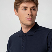 Рубашка поло мужская Spring 210 темно-синяя (navy)